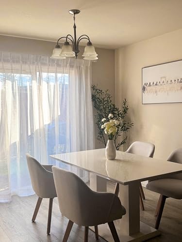 TWOPAGES Natural Pinch Pleated Sheer Curtains, 26" W x 72" L, 2 Panels - color: Natural, size: 26"W x 72"L (Pack of 2)