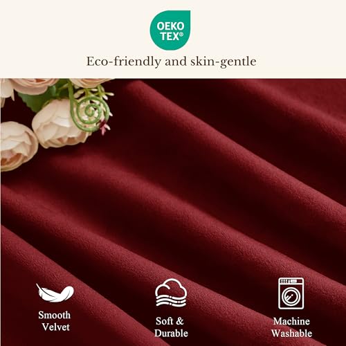 StangH Red Christmas Window Valance 52x18 Inch, 1 Panel - color: *Red, size: 52"W x 18"L (Pack of 1)