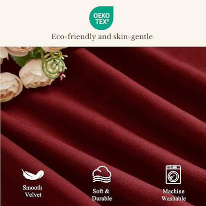 StangH Red Christmas Window Valance 52x18 Inch, 1 Panel - color: *Red, size: 52"W x 18"L (Pack of 1)