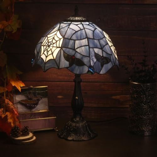 Tiffany Style Table Lamp,Spider Desk Lamp,Gothic Style Stained Glass lamp - color: Spider