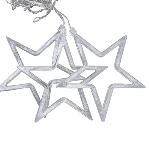Star Moon Curtain String Lights,126 LED Ramadan Decorations Ramadan Curtain String Lights, 2 Lighting Modes, Waterproof Fairy Lights, Starry Lights for Christmas, Wedding, Party, Home, Patio Lawn