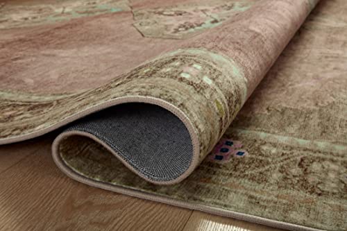 Loloi Magnolia Home Sinclair Clay/Tobacco 5'-0" x 7'-0" Area Rug - color: Clay / Tobacco, size: 5' x 7' (Rectangular)