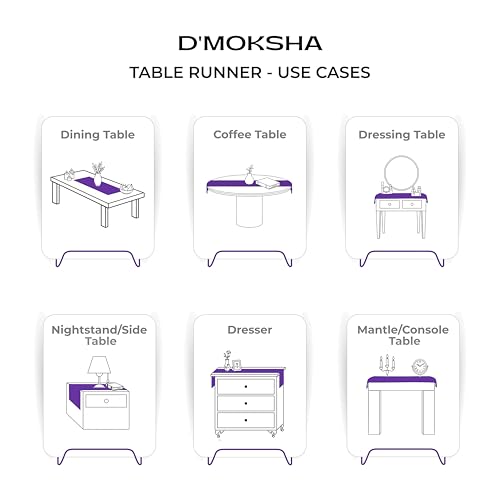Signature Linen™ by D'Moksha, 100% Pure Linen Black Table Runner 14 x 60 in - color: Black, size: 14 X 60 Inch