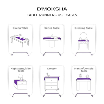 Signature Linen™ by D'Moksha, 100% Pure Linen Black Table Runner 14 x 60 in - color: Black, size: 14 X 60 Inch
