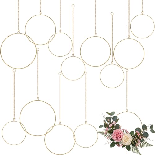 Shimeyao 12 Set Dream Catcher Rings Metal Hoops for Crafts, Round - color: Round