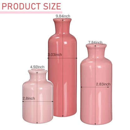 5 Pcs Coffee Table Decor Set, Pink - color: Pink