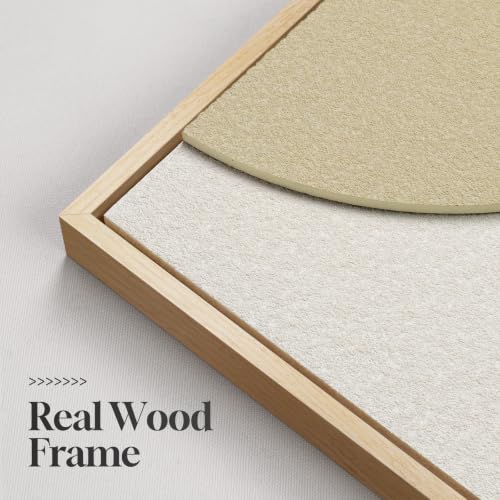3D Large Framed Boho Neutral Abstract Wall Art for Living Room, 3 Piece - color: Neutral --C, size: 24"w X 36"h X 3pcs
