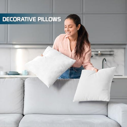 Utopia Bedding Throw Pillows, Decorative 18x18 Pillow Inserts, Set of 4 - size: 18x18 Inch