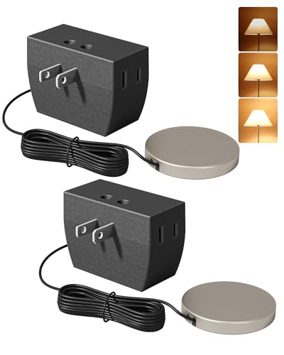 DEWENWILS 2 Pack Touch Dimmer Switch, 3 Levels of Dimming, Black - color: Black, size: 2 Pack