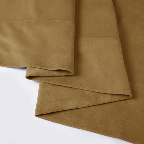 Extra Wide Signature Velvet Blackout Curtains (1 Panel)100Wx84L, Amber Gold - color: Amber Gold, size: 100"W x 84"L (Pack of 1)