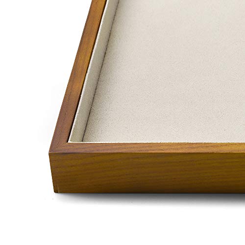 Oirlv Solid Wood Jewelry Tray,Jewelry Drawer Organizer,Watch Tray(Cream) - color: Creamy-white flat tray