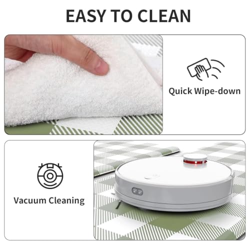 MAYHMYO Anti Fatigue Kitchen Mats for Floor, Cushioned Fresh Green Mat 2PCS - color: Flesh Green
