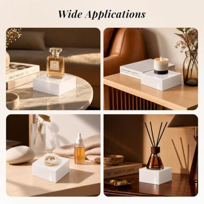 Oirlv Solid Wood Minimalism Style Jewelry Display Stand Showcase Jewelry Organizer Square Holder(SM05203) - color: SM05203