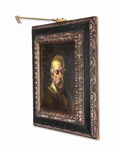 Rechargeable Micro Series Wireless LED Picture Light - color: Brushed Brass, size: Standard 11" (Artwork up to 24"W x 30"T)