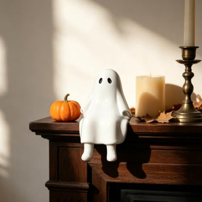 Halloween Ghost Figurine in Sitting Posture Resin Ghost Statue 1 Pcs - color: Styl 7