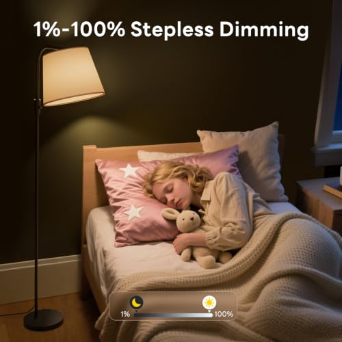 Smart RGB Arc Floor Lamp, 65", App Control, Compatible with Alexa - color: Black, size: 65"(App Control)