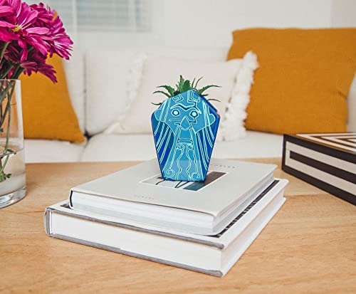 Silver Buffalo Disney Atlantis: The Lost Empire Stone Face 4-Inch Ceramic Mini Planter with Artificial Succulent | Cute Small Flower Pot, Faux Indoor Plants - color: Atlantis