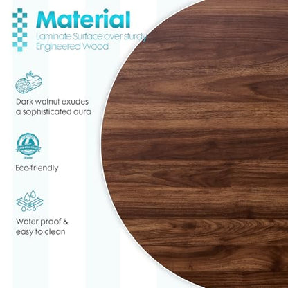 Kaboon Cube Floating Shelves Set2, Display Shelves Wall Mount 7.75" D x 12.5" W x 12.5" H, (Walnut, Square 2 Cubes) - color: Dark Walnut, size: Square-Set2