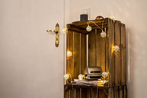 Cobus CozyHome Heart String Lights – 23 FT & 20 Warm White LEDs | Indoor | Christmas Fairy Lights Engagement Wedding Decoration Table Decoration Fairy Lights - size: Stecker - 20 LEDs - 7 Meter
