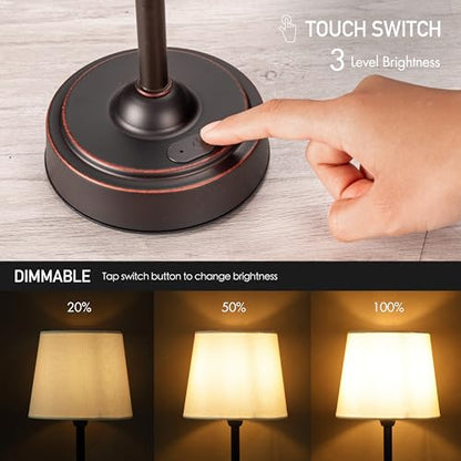 O'Bright Seraph Cordless Rechargeable LED Table Lamp, Oil-Rubbed Bronze - color: Oil-Rubbed Bronze