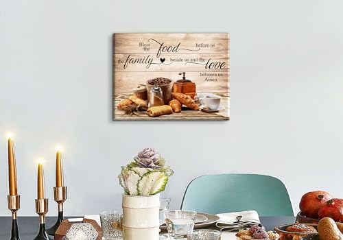 Christian Kitchen Wall Art Kitchen Pictures Wall Decor Dining Room Pictures - color: Bless, size: 16"L x 12"W