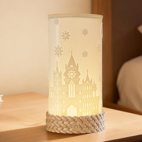Rotatable Cordless Table Lamp, 3 Color Temperature Bedside Lamps with USB C Charging, Touch Control Rechargeable Battery Powered Nightstand Lamp for Bedroom, Nursery, Home Decor - color: Khaki Base - L001A