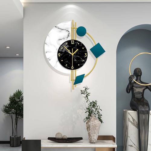 Large Wall Clocks Battery Operated Modern Clock for Living Room - style: Contemporary