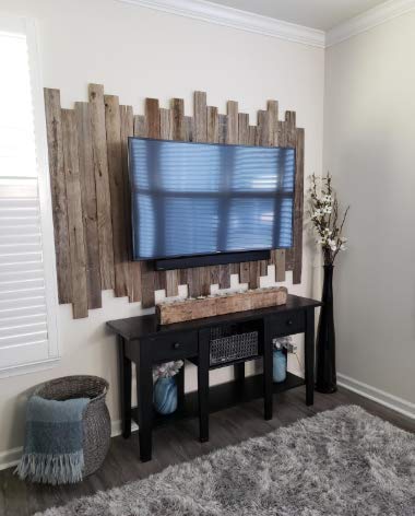 Rockin' Wood Peel & Stick Rustic Reclaimed Barn Wood Paneling, Real Wood, Rustic Wall Planks - Easy Installation (1 Square Foot) - size: 1 Square Foot (Sample Pack)