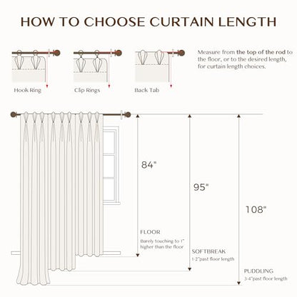 THREE GIRLS Plaid Pinch Pleated Curtains -Industrial Blackout Linen Buffalo Drapes, Thermal Insulated Window Panels for Gaming Room Boy's Room Home Theater, 95 Inches Long Black 2 Panels Set - color: Black, size: 40"W x 95"L (Pack of 2)