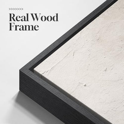 Large Framed Black and White Abstract Wall Art, 3 Piece Set, Each 24x36 In - color: Neutral - A, size: 24" W x 36" H x 3pcs
