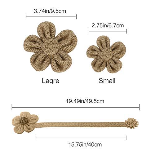 Lewondr Magnetic Window Curtain Rope Holdbacks, Large, Coffee - color: Coffee, size: Large