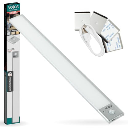 Motion Sensor Under Cabinet Light, LED Closet Light, 15.75 in Silver - color: Silver, size: Medium - 15.75in