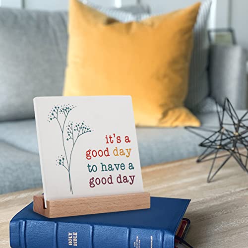 Positive Decor for Home Office, Motivational Gifts for Women, It's a Good Day Sign Inspirational Desk Art Decor, Emotion cheerful Support Mindset Good Vibes Decoration - style: It's a Good Day