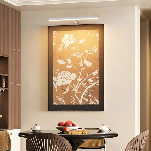 16" LED Picture Light Plug in, 5W Nickel Art Light - color: Nickel, size: 16 inch