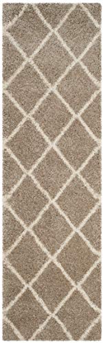 SAFAVIEH Hudson Shag Runner Rug 2'3"x6', Soft Plush Beige & Ivory SGH281S - color: Beige/Ivory, size: 2'3" x 6' (Runner)
