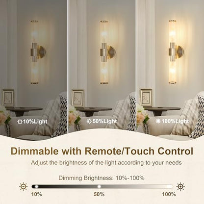 Morauroral Sand Nickel Battery Operated Wall Sconces Set of Two - color: Sand Nickel