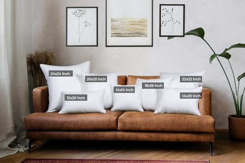 Utopia Bedding Throw Pillows, Decorative 24x24 Pillow Inserts, Set of 4 - size: 24x24 Inch