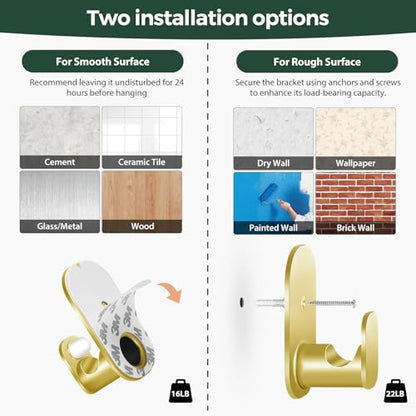 USFOOK Gold Curtain Rods No Drilling 16 to 30 Inch, 2 Pack - color: Gold, size: 16-30"(2 pack)