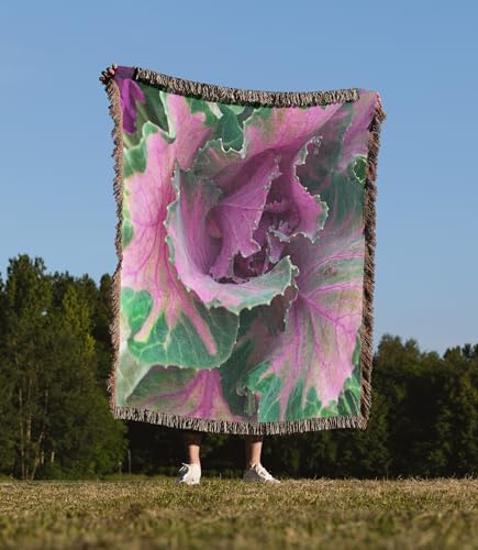 3dRose Cabbage Flower Woven Blanket
