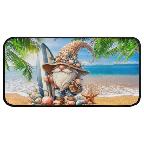 Gnome Beach Kitchen Rug Non-Slip Indoor Carpet Absorbent Welcome Mat - color: A:a-3