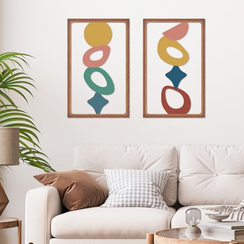 ruelen Abstract Metal Irregular Wall Art Modern 2D Geometric Wall Decor - color: Euclidean