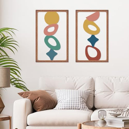 ruelen Abstract Metal Irregular Wall Art Modern 2D Geometric Wall Decor - color: Euclidean