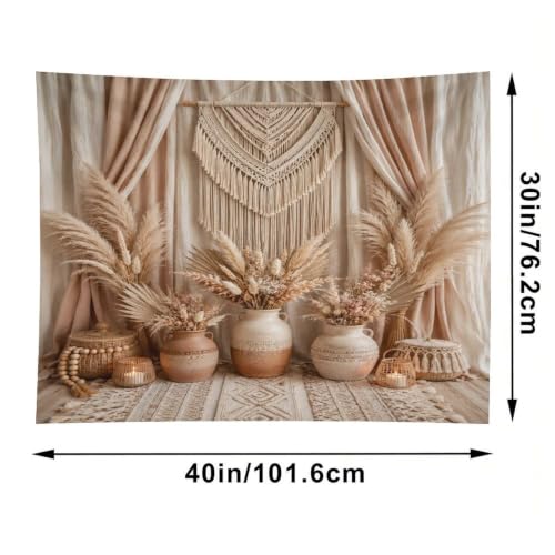 Bgdfhk Geometric Macrame Rug Decorative Wall Tapestry 30"x40", Soft Polyester Lightweight Tapestry Blanket for Bedroom Living Room Dorm Apartment Home Decor - color: Geometric Macrame Rug, size: 40"L x 30"W