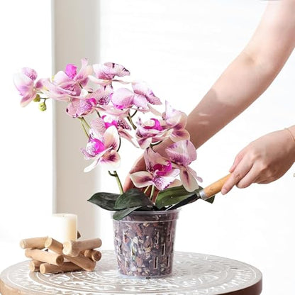 TRUEDAYS Orchid Pot 9 Pack, 3 Each of 4/5/6 Inch Plant Pot with Drainage - size: 4/5/6Inch-9Pack
