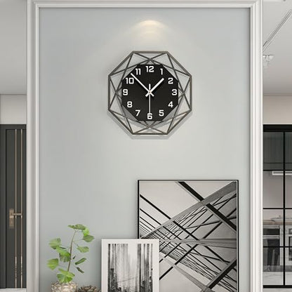 Modern Wall Clocks for Living Room Decor 12in Black Analog Clock - size: 12 Inch