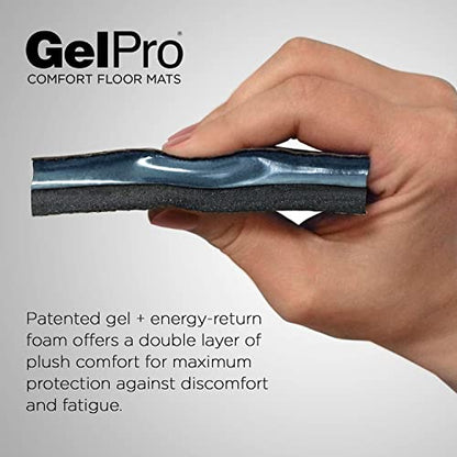 GelPro Elite Trellis Light Grey Kitchen Comfort Mat, 20" x 36 - color: Trellis Light Grey, size: 36"L x 20"W x 0.8"Th