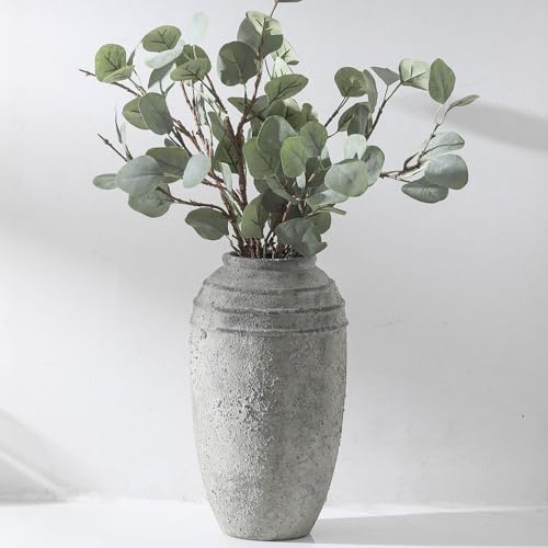 Large Ceramic Flower Vase, 12.87 Inch Tall Vase for Home Decor - color: 101-3-12.87in
