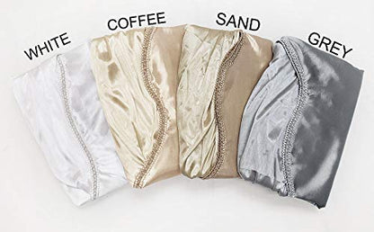 GOHD Valarie Fancy Window Valance 54"x18".with Soft Satin Swag.Sand - color: Sand, size: 54"W x 18"L (Pack of 1)