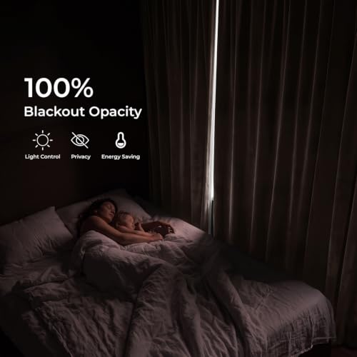 Signature Velvet Blackout Curtains for Bedroom (1 Panel) - 50W x 96L, Java - color: Java, size: 50"W x 96"L (Pack of 1)