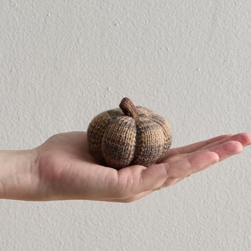 Your Heart's Content Mini Knit Pumpkins (Cobblestone 5) - color: Cobblestone 5